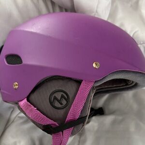 Bolle Kids Purple Helmet with Pink Straps